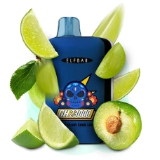 Одноразка Elf Bar GH Green Plum Sour Lime (Зелёная Слива Кислый Лайм) (23000 Затяжек)