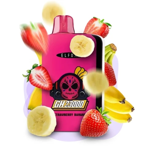 Одноразка Elf Bar GH Strawberry Banana (Полуниця Банан) (23000 Затяжок)