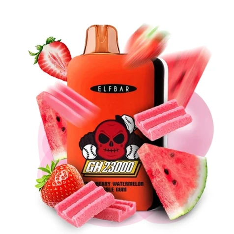 Одноразка Elf Bar GH Strawberry Watermelon Bubble Gum (Полуниця Кавун Жуйка) (23000 Затяжок)