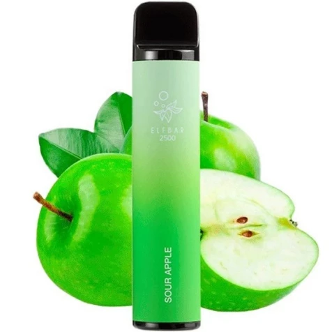 Одноразка Elf Bar Sour Apple (Кислое Яблоко) (2500 Затяжек)