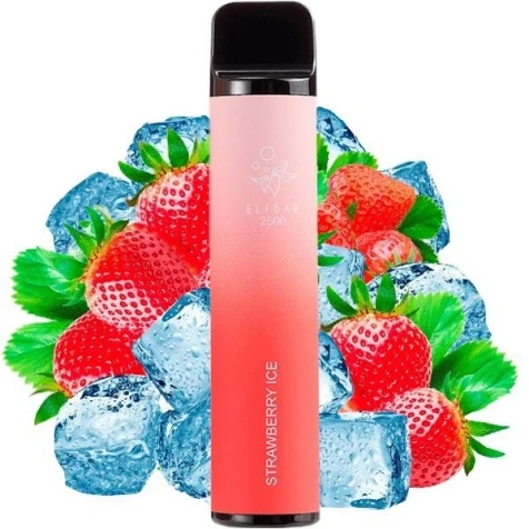 Одноразка Elf Bar Strawberry Ice (Полуниця Лід) (2500 Затяжок)