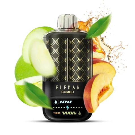 Одноразка Elf Bar Combo Apple Juicy Peach (Яблуко Соковитий Персик) (25000 Затяжок)