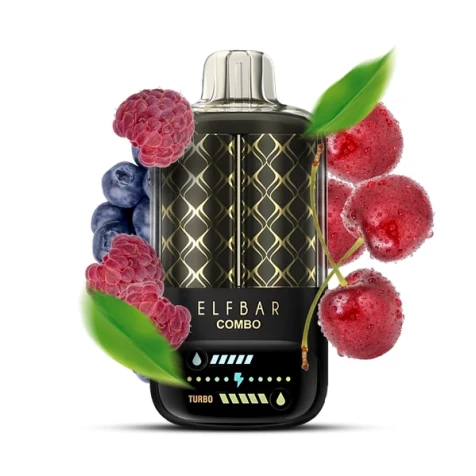Одноразка Elf Bar Combo Blueberry Sour Raspberry Cherry (Чорниця Кисла Малина Вишня) (25000 Затяжок)