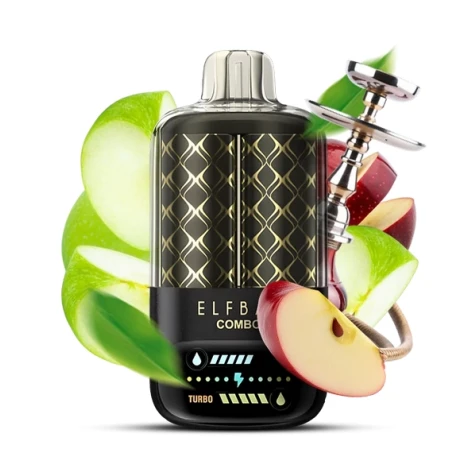 Одноразка Elf Bar Combo Double Apple Shisha (Подвійне Яблуко Шиша) (25000 Затяжок)