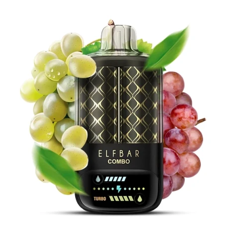 Одноразка Elf Bar Combo Green Grape & Grape (Зелений Виноград / Виноград) (25000 Затяжок)