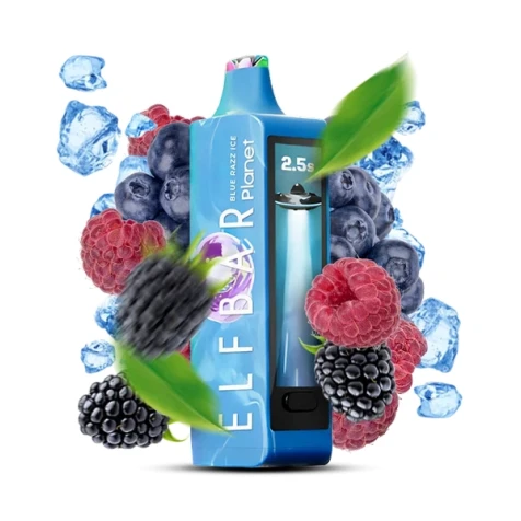 Одноразка Elf Bar Planet Blue Razz Ice (Блю Разз Лід) (25000 Затяжок)