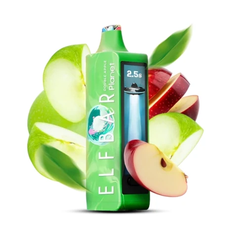 Одноразка Elf Bar Planet Double Apple (Подвійне Яблуко) (25000 Затяжок)