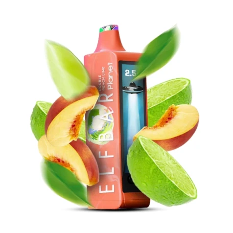 Одноразка Elf Bar Planet Double Peach Lime (Подвійний Персик Лайм) (25000 Затяжок)