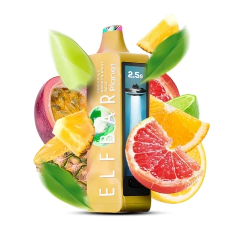 Одноразка Elf Bar Planet Pineapple Passion Fruit Baja (Ананас Маракуя Баджа) (25000 Затяжок)