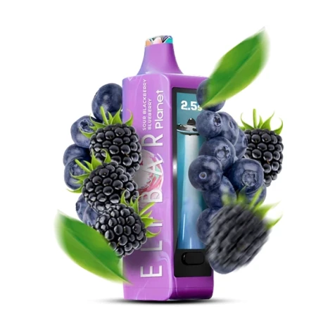 Одноразка Elf Bar Planet Sour Blackberry Blueberry (Соур Ожина Чорниця) (25000 Затяжок)