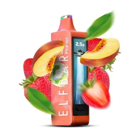 Одноразка Elf Bar Planet Strawberry Peach (Полуниця Персик) (25000 Затяжок)
