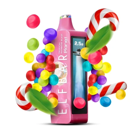 Одноразка Elf Bar Planet Tropical Rainbow Blast (Тропічний Рейнбов Бласт) (25000 Затяжок)