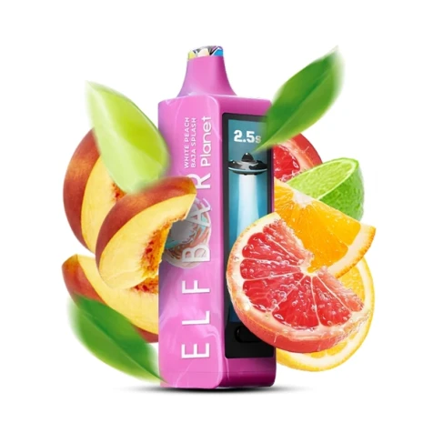 Одноразка Elf Bar Planet White Peach Baja Splash (Білий Персик Баджа Сплеш) (25000 Затяжок)