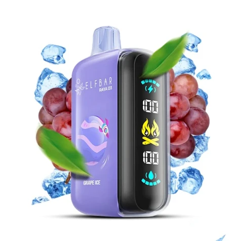 Одноразка Elf Bar RAYA D3 Grape Ice (Виноград Лід) (25000 Затяжок)