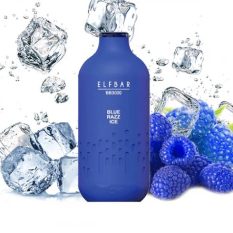 Одноразка Elf Bar BB Blue Razz Ice (Голубая Малина Лёд) (3000 Затяжек)