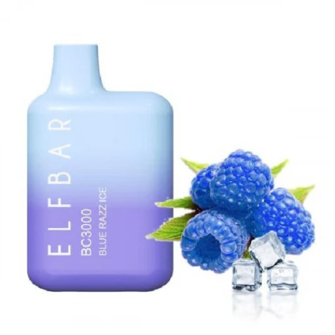 Одноразка Elf Bar BC Blue Razz Ice (Голубая Малина Лёд) (3000 Затяжек)