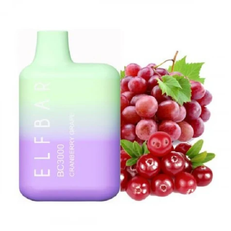 Одноразка Elf Bar BC Cranberry Grape (Журавлина Виноград) (3000 Затяжок)