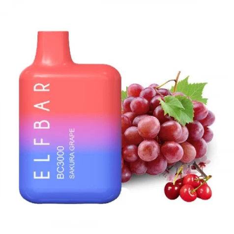 Одноразка Elf Bar BC Sakura Grape (Сакура Виноград) (3000 Затяжок)