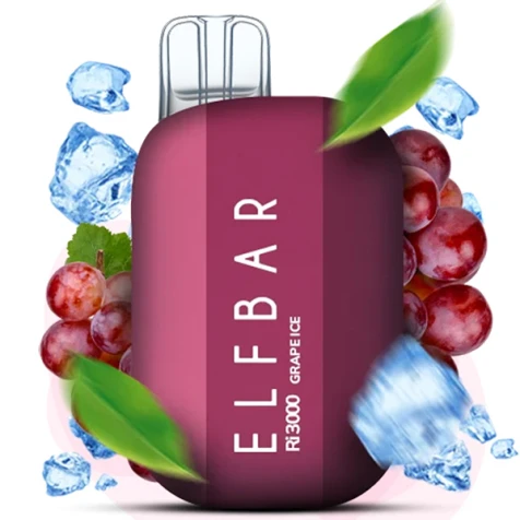 Одноразка Elf Bar Ri Grape Ice (Виноград Лід) (3000 Затяжок)