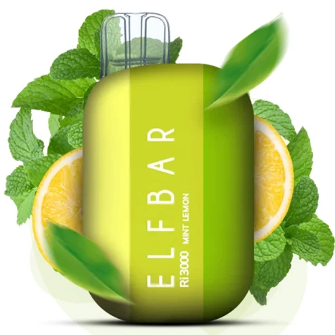 Одноразка Elf Bar Ri Mint Lemon (М'ята Лимон) (3000 Затяжок)