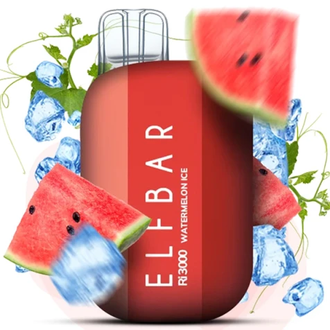 Одноразка Elf Bar Ri Watermelon Ice (Кавун Лід) (3000 Затяжок)