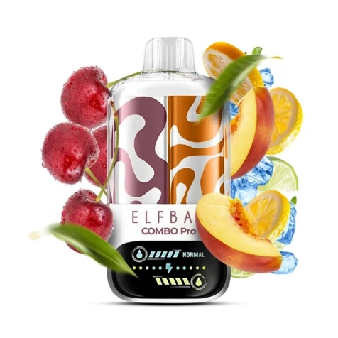 Одноразка Elf Bar Combo Pro Cherry & Peach Lemonade (Вишня, Персик Лимонад) (30000 Затяжок)