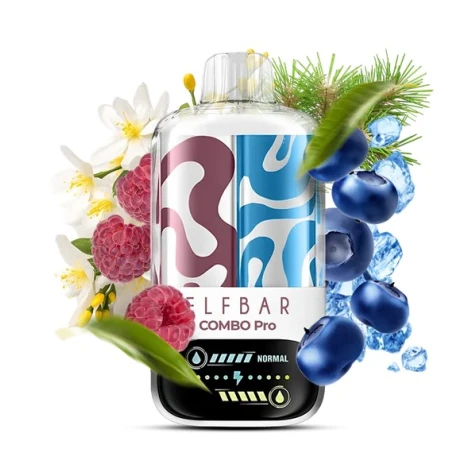 Одноразка Elf Bar Combo Pro Jasmine Raspberry & Blueberry Ice (Жасмин Малина, Чорниця Лід) (30000 Затяжок)