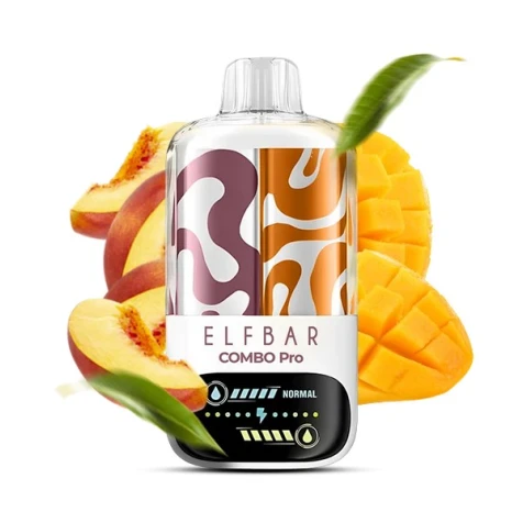 Одноразка Elf Bar Combo Pro Peach & Triple Mango (Персик, Потрійне Манго) (30000 Затяжок)