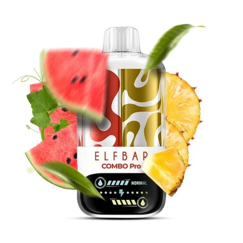 Одноразка Elf Bar Combo Pro Sour Watermelon & Pineapple (Кислий Кавун, Ананас) (30000 Затяжок)
