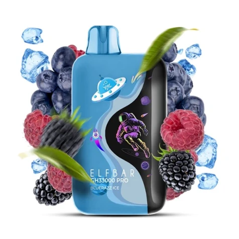 Одноразка Elf Bar GH Pro Blue Razz Ice (Блу Раз Лід) (33000 Затяжок)