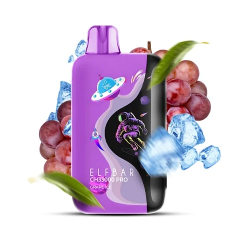 Одноразка Elf Bar GH Pro Grape Ice (Виноград Лід) (33000 Затяжок)