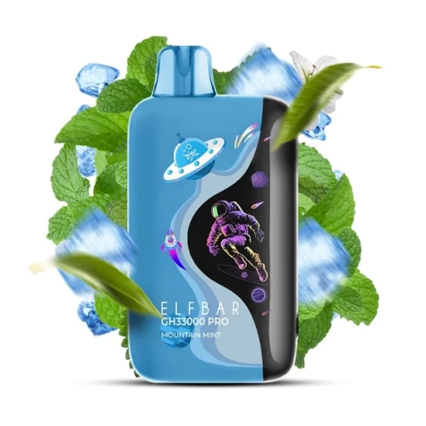 Одноразка Elf Bar GH Pro Mountain Mint (Маунтін М'ята) (33000 Затяжок)