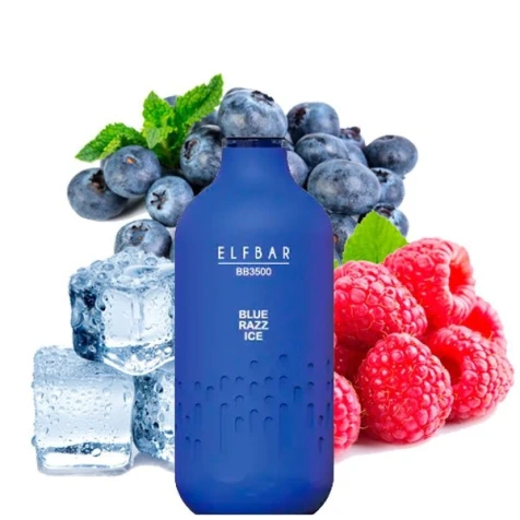 Одноразка Elf Bar BB Blue Razz Ice (Голубика Малина Лед) (3500 Затяжек)