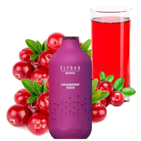 Одноразка Elf Bar BB Cranberry Soda (Журавлинна Газировка) (3500 Затяжок)