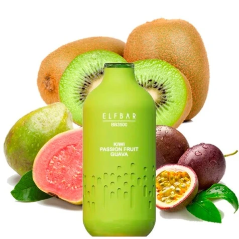 Одноразка Elf Bar BB Kiwi Passion Fruit Guava (Ківі Маракуйя Гуава) (3500 Затяжок)