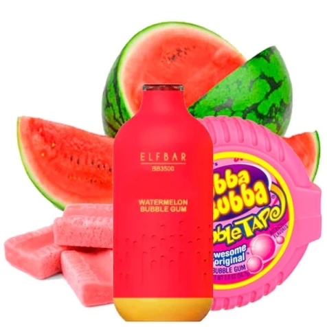 Одноразка Elf Bar BB Watermelon Bubble Gum (Кавунова Жуйка) (3500 Затяжок)