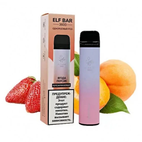 Одноразка Elf Bar Berry Peach (Ягоди Персик) (3600 Затяжок)