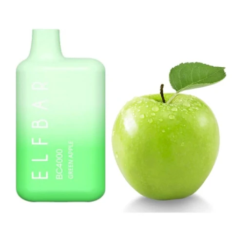 Одноразка Elf Bar BC Green Apple (Зеленое Яблоко) (4000 Затяжек)