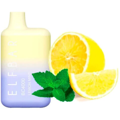 Одноразка Elf Bar BC Lemon Mint (Лимон М'ята) (4000 Затяжок)