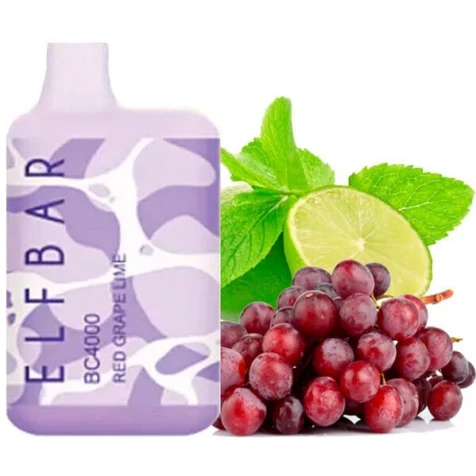 Одноразка Elf Bar BC Red Grape Lime (Красный Виноград Лайм) (4000 Затяжек)