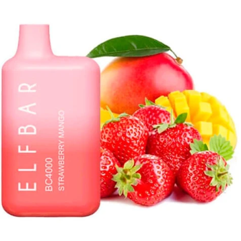 Одноразка Elf Bar BC Strawberry Mango (Полуниця Манго) (4000 Затяжок)