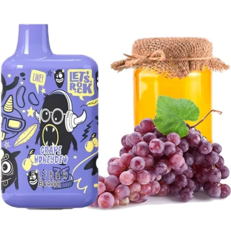 Одноразка Elf Bar BС Grape Honeydew (Виноград Мед) (4000 затяжек) (Limited Edition)