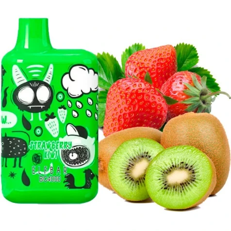 Одноразка Elf Bar BС Strawberry Kiwi (Клубника Киви) (4000 затяжек) (Limited Edition)