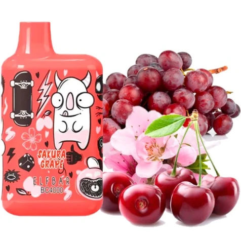 Одноразка Elf Bar BС Sakura Grape (Сакура Виноград) (4000 затяжек) (Limited Edition)