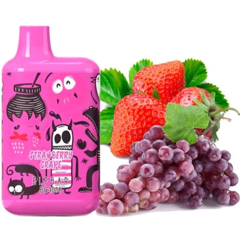 Одноразка Elf Bar BС Strawberry Grape (Клубника Виноград) (4000 затяжек) (Limited Edition)