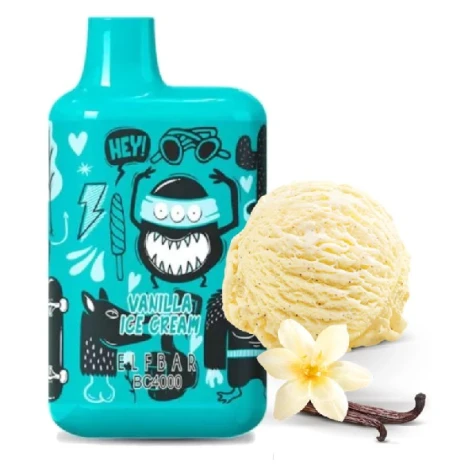 Одноразка Elf Bar BС Vanilla Ice Cream (Ванильное Мороженое) (4000 затяжек) (Limited Edition)