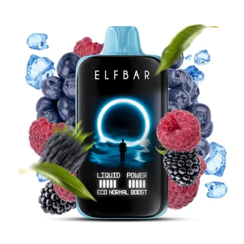 Одноразка Elf Bar Moon Night Blue Razz Ice (Блу Разз Лёд) (40000 Затяжек)
