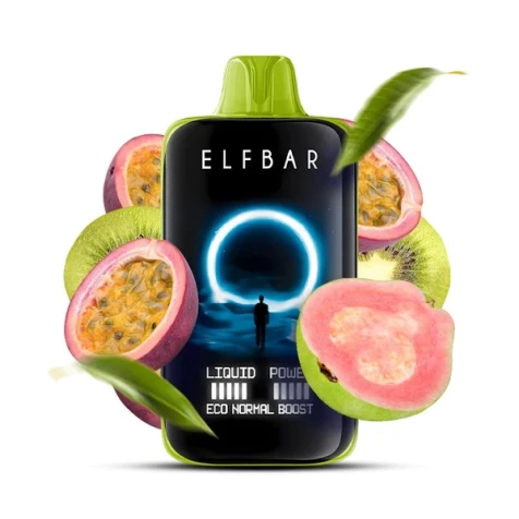 Одноразка Elf Bar Moon Night Kiwi Passion Fruit Guava (Ківі Маракуя Гуава) (40000 Затяжок)