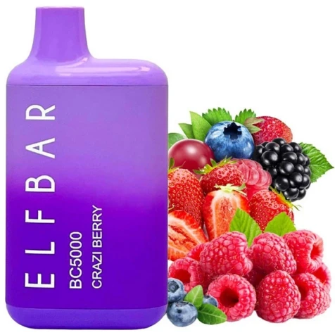 Одноразка Elf Bar BC Crazi Berry (Крейзі Ягода) (5000 Затяжок)