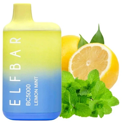 Одноразка Elf Bar BC Lemon Mint (Лимон М'ята) (5000 Затяжок)